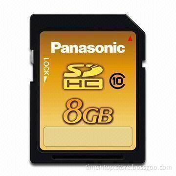 SDHC Card for Panasonic, with Up to 22Mbps Transfer Speed, 8GB Memory Capacity